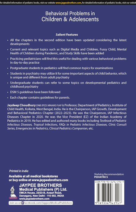 BEHAVIORAL PROBLEMS IN CHILDREN & ADOLESCENTS - Retail Maharaj