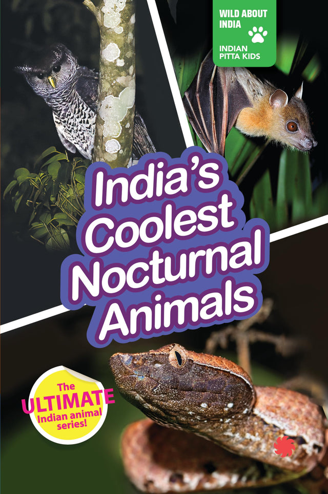 INDIA’S COOLEST NOCTURNAL ANIMALS : Wild About India - Engaging Book for Kids (Ages 5-15) - Fun Facts, Trivia Questions and Answers to Teach Your Children about the Animal Kingdom - Retail Maharaj
