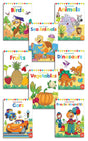 Little Artist Copy Colouring Books: Set of 8 (Birds, Sea Animals, Fruits, Animals, Vegetables, Dinosaurs, Cars and People Around Us) - Retail Maharaj