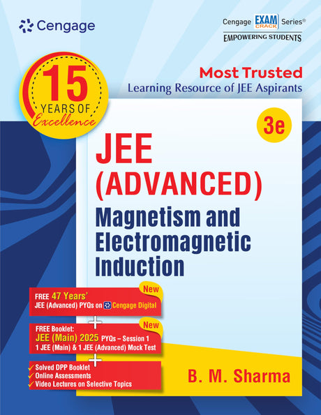 Cengage JEE Advanced Magnetism and Electromagnetic Induction with Free Online Assessments & Digital Content - Retail Maharaj