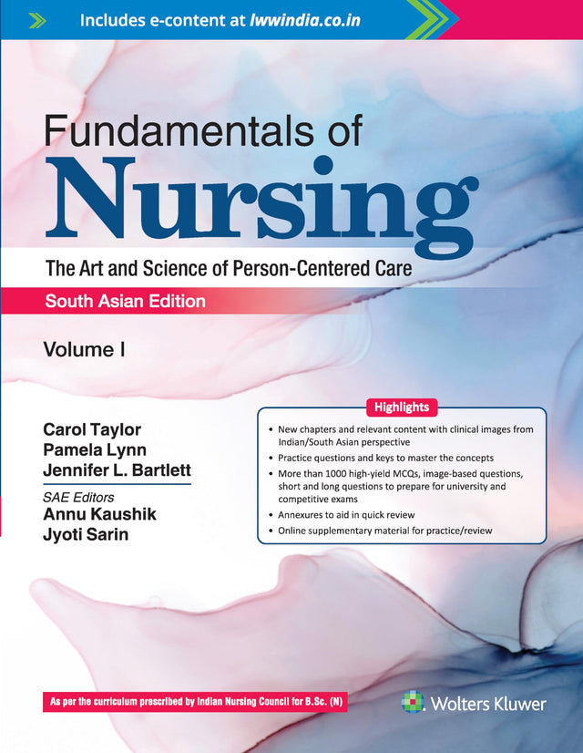 Fundamentals of Nursing, Vol 1, South Asian ed - Retail Maharaj