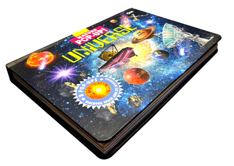 Pop Up Universe Book for Kids: Adventures in the Universe | Explore Stars, Planets, Galaxies & More | Wonders of Satellites | Interactive Learning | ... Book | Fun Space Journey for Little Scholars - Retail Maharaj