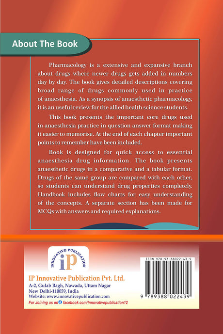 Anaesthetic Pharmacology : Handbook for Allied Health Science Students - Retail Maharaj