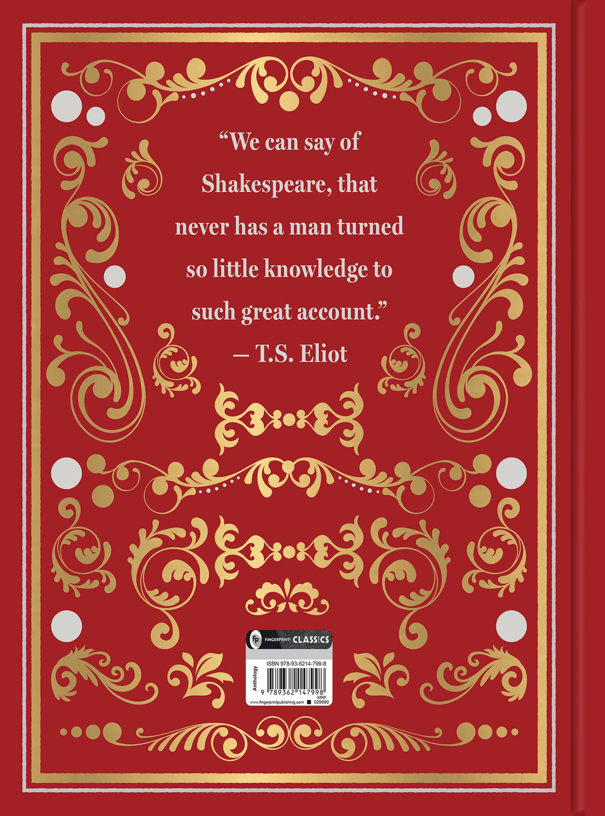 The Complete Works of William Shakespeare (Deluxe Hardbound Edition) (Fingerprint Classics) - Retail Maharaj
