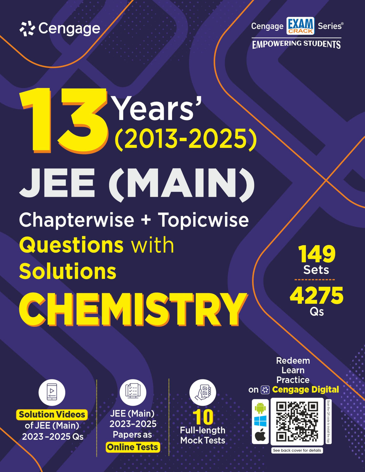 Cengage 13 Years (2013 - 2025) JEE Main Chapterwise + Topicwise Questions with Solutions: Chemistry - Retail Maharaj