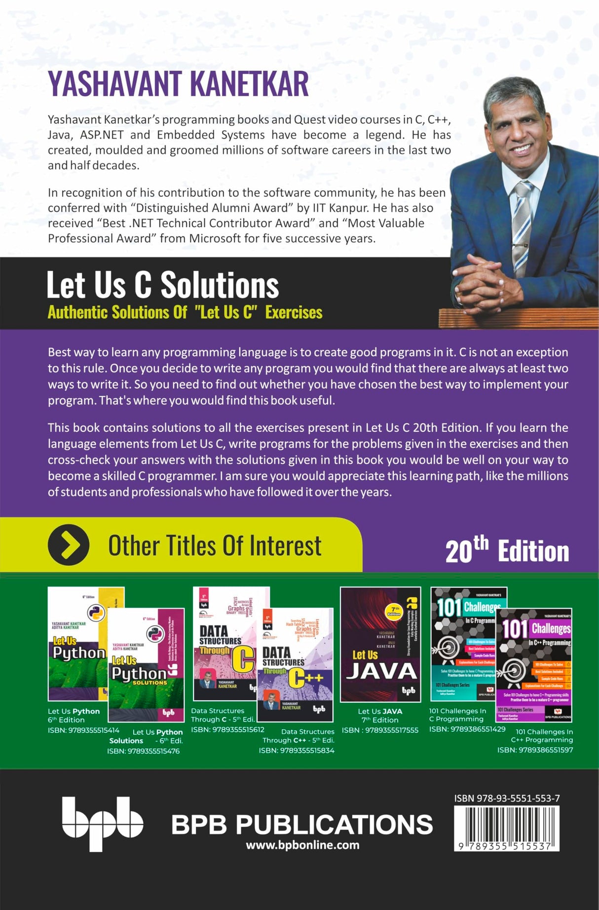 Let Us C Solutions: Authentic Solutions to Let Us C Exercises - 20th Edition - Retail Maharaj
