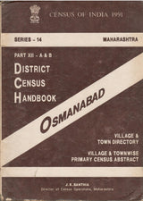 Census of India 1991 - Maharashtra - District Census Handbook - Osmanabad