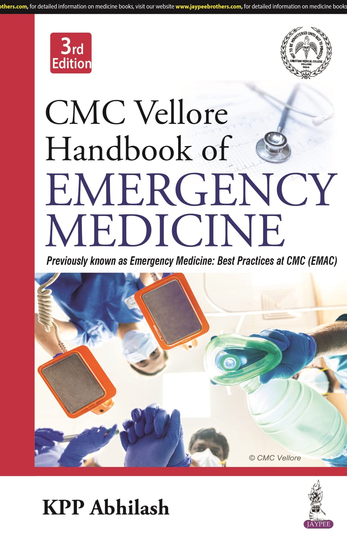 CMC VELLORE HANDBOOK OF EMERGENCY MEDICINE - Retail Maharaj