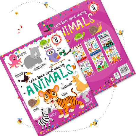 Hello Friend Books Let's Learn Giant Board Book: Animals - Large Board Book with Beautifully Illustrated Images for Children to Learn - Retail Maharaj