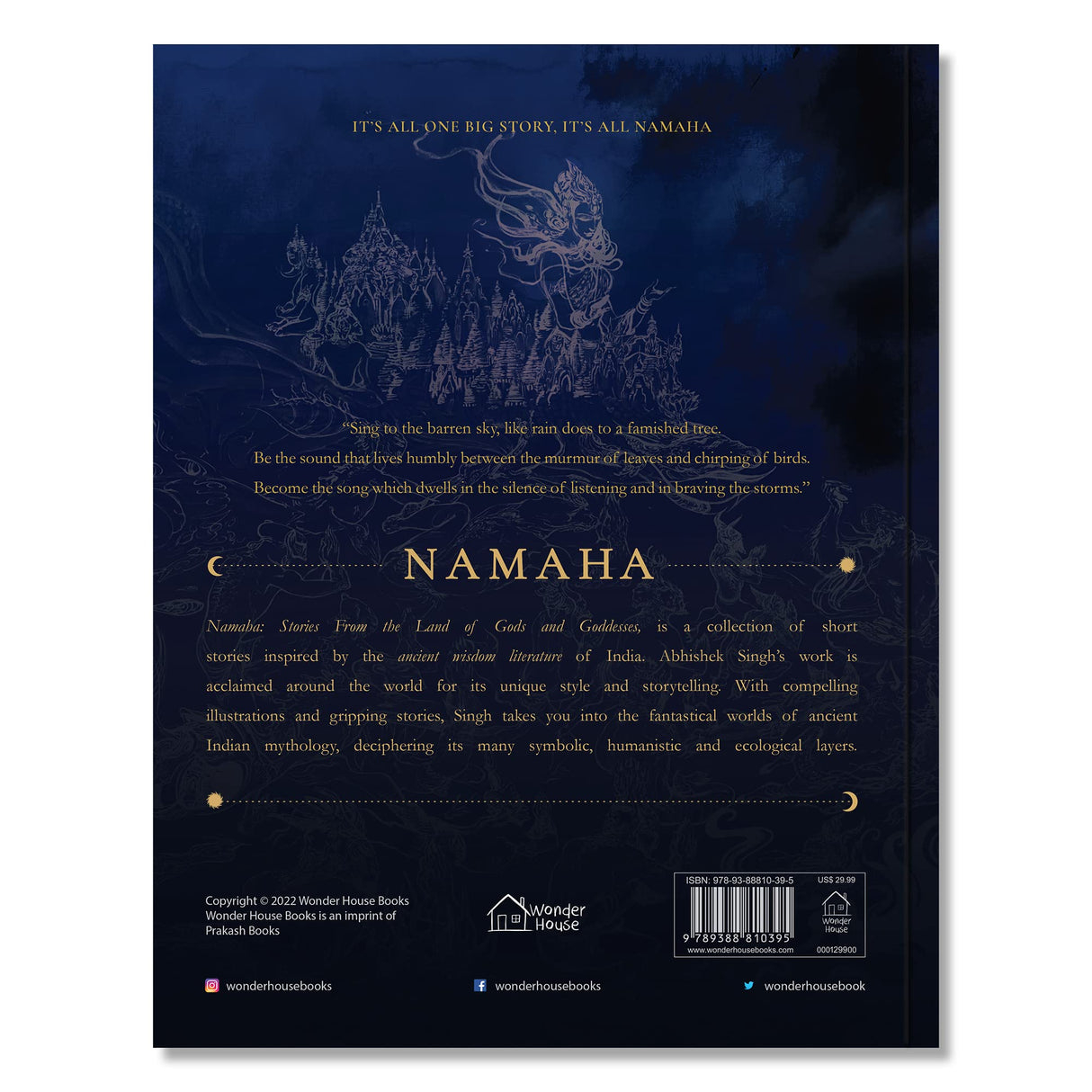 NAMAHA - Stories From The Land Of Gods And Goddesses by Abhishek Singh – Illustrated Short Stories from Indian Mythology with Stunning Shiva Artwork | Inspired by Ancient Wisdom Literature of India | Hardcover Collectible Edition with Special Print | 8.5i - Retail Maharaj