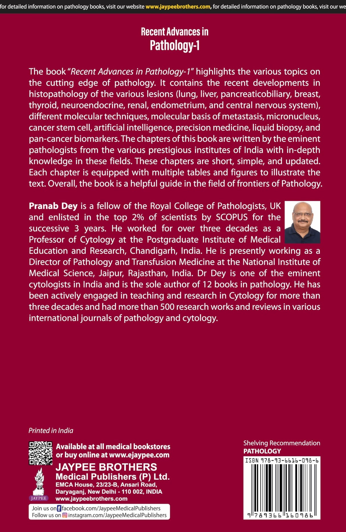 RECENT ADVANCES IN PATHOLOGY-1 - Retail Maharaj