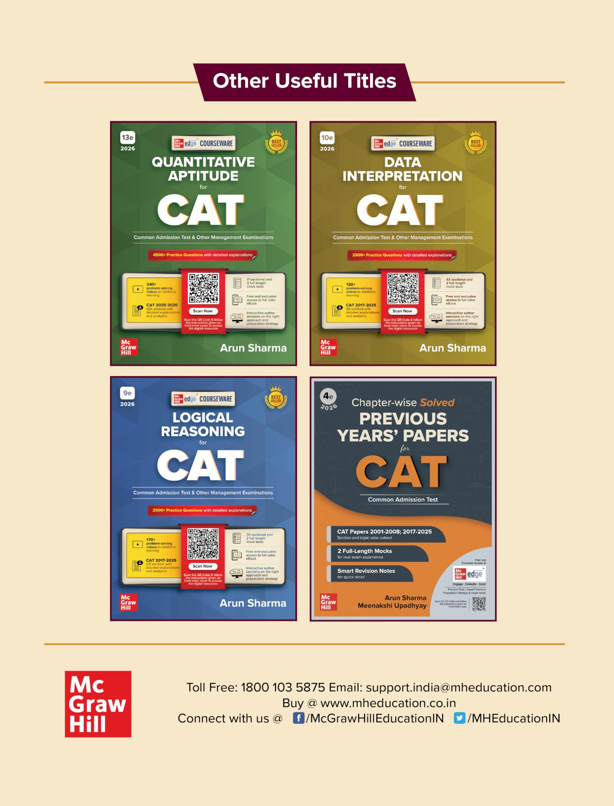 Courseware on Verbal Ability & Reading Comprehension, 13e for CAT 2026 by Arun Sharma | 2500+ Solved Practice Questions | 170+ Problem-solving Author Videos | Solved PYQs (2020-25) | 6 Sectional Tests - Retail Maharaj