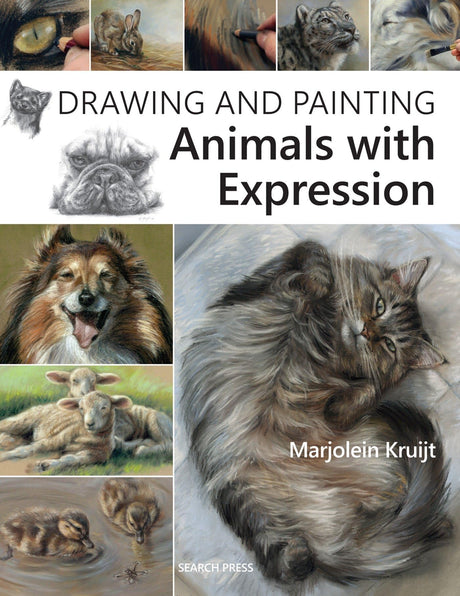 Drawing and Painting Animals with Expression: 11 Simple Inspiring Projects with Easy to Follow Steps - Retail Maharaj