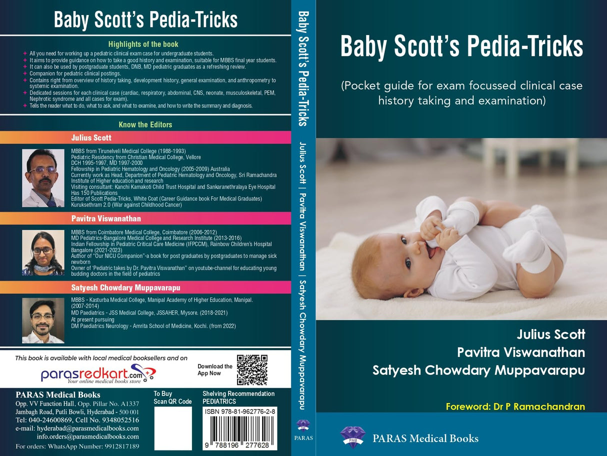 Baby Scott's Pedia-Tricks (Pocket Guide for Clinical Case, History Taking and Exam) 1st/2023 - Retail Maharaj