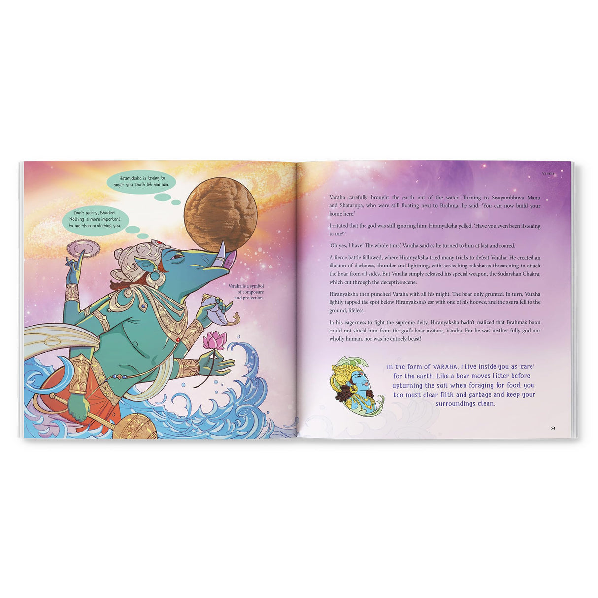 Dashavatara: The Ten Incarnations of Vishnu | Learn About Vishnu’s Avatars – Rama, Krishna, Narasimha, Parashurama & More | Hindu Mythology for Kids 9+ | With Colourful Illustrations - Retail Maharaj