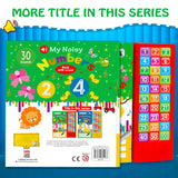 My Noisy Numbers Sound Book with 30 Sounds, Write-Erase Pages, Marker, Interactive Learning Toy for Kids 3 Years and Above - Retail Maharaj
