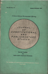 Journal Of Constitutional And Parliamentary Studies (Vol. XlX Nos. 1 To 4) - ( January-December,1985 )