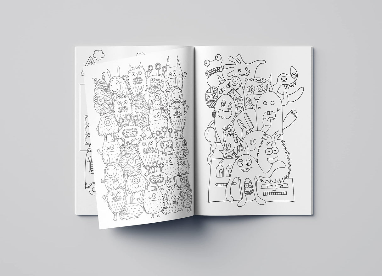 Doodle Coloring For Kids - Blue Edition - Retail Maharaj