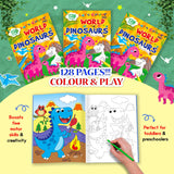 Let’s Colour the World of Dinosaurs: Activity & Colouring Book for Kids Ages 3–9 | Perfect Gift for Drawing, Painting & Creativity | Premium Paper Quality - Retail Maharaj