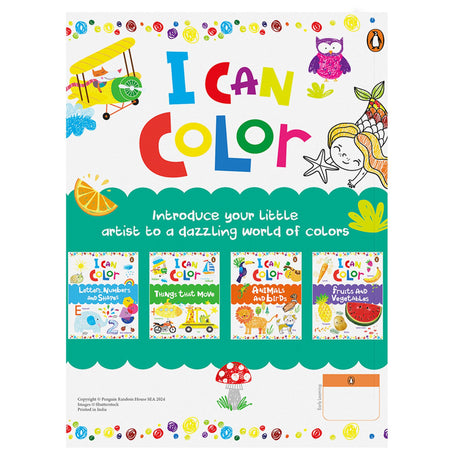 I Can Color Pack: Set of 4 Fun & Easy Coloring Books for Toddlers and Preschool Kids | Boost Creativity, Motor Skills & Learning | Perfect Gift for ... Early Learning Series] (I Can Color Series) - Retail Maharaj