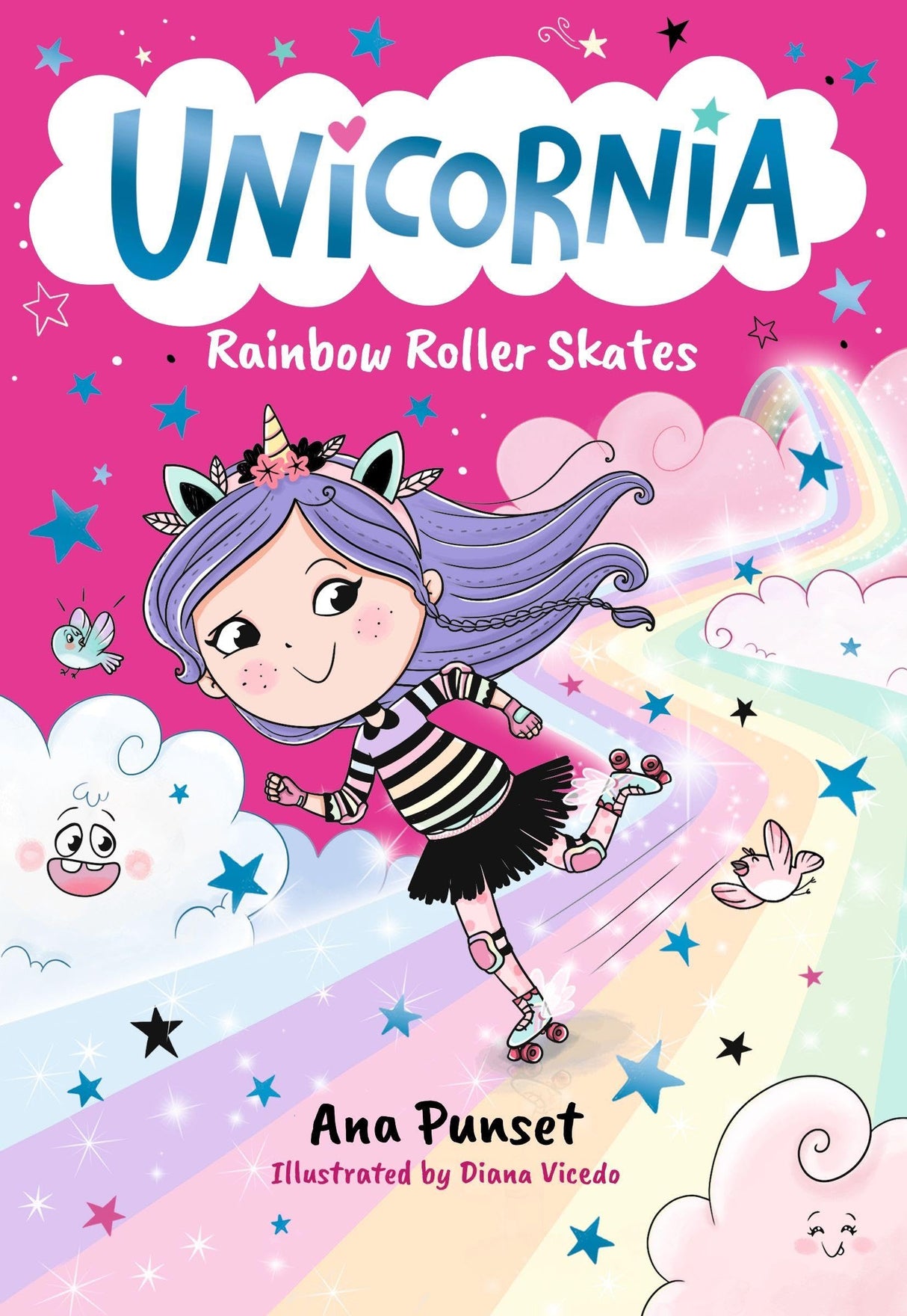 Unicornia: Rainbow Roller Skates: The bestselling illustrated magical unicorn series for kids aged 5-8, perfect for party-bag presents - Retail Maharaj
