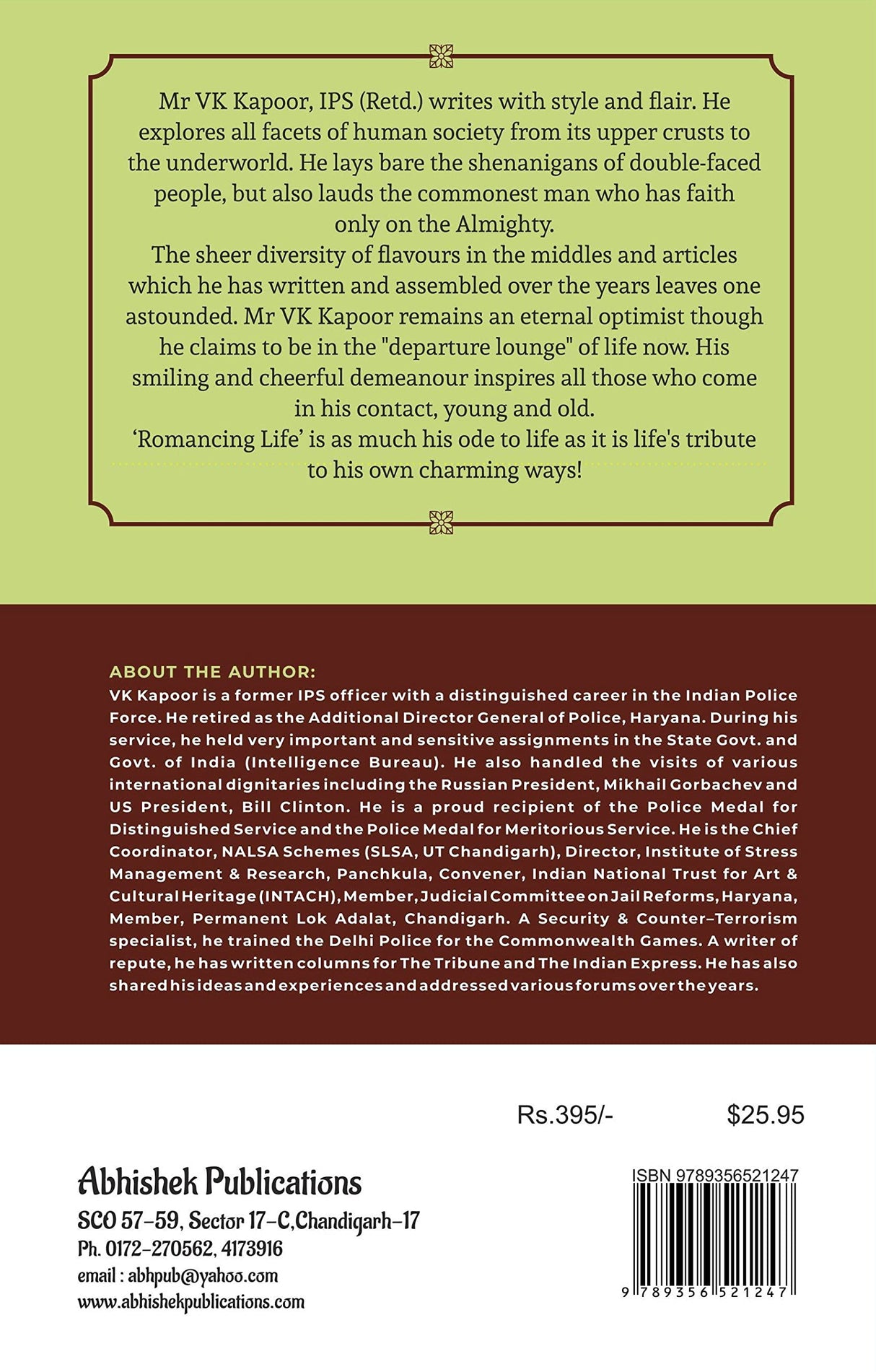 Romancing Life: A Collection of Life Experience - Retail Maharaj
