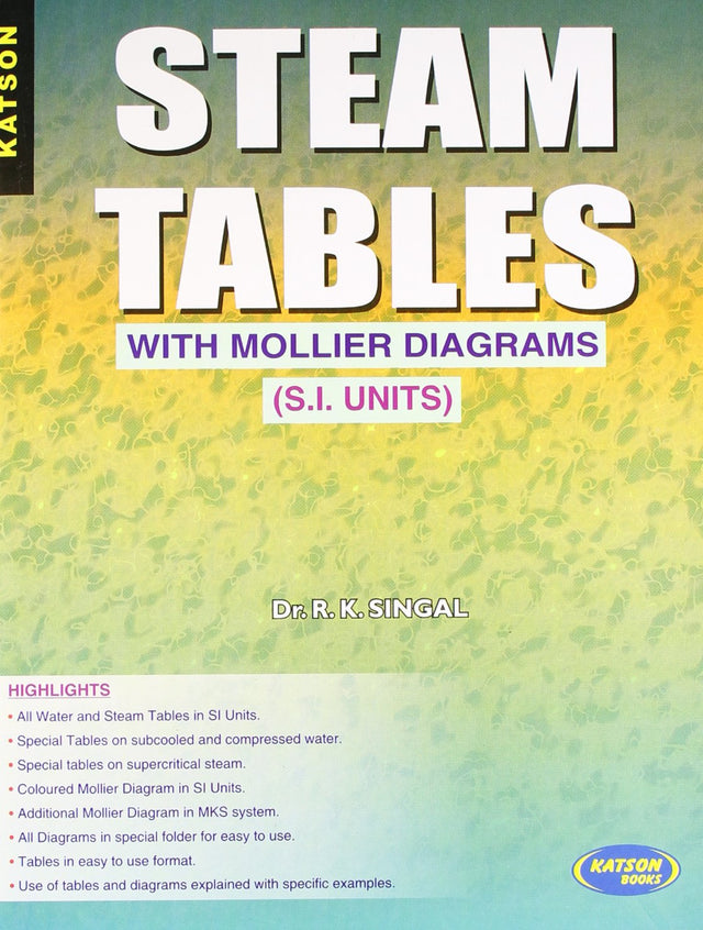 Steam Tables with Mollier Diagrams (S.I. Units) - Retail Maharaj