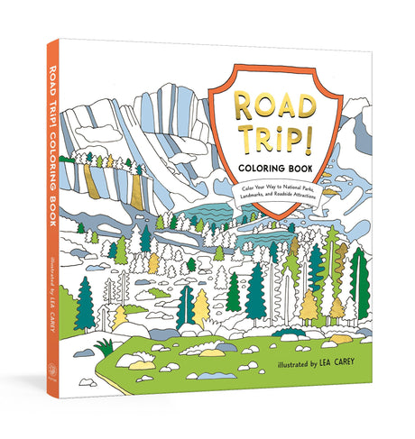 Road Trip! Coloring Book: Color Your Way to National Parks, Landmarks, and Roadside Attractions: A Coloring Book - Retail Maharaj