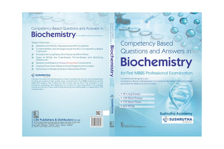 COMPETENCY BASED QUESTIONS AND ANSWERS IN BIOCHEMISTRY FOR FIRST MBBS PROFESSIONAL EXAMINATION (PB 2021) - Retail Maharaj