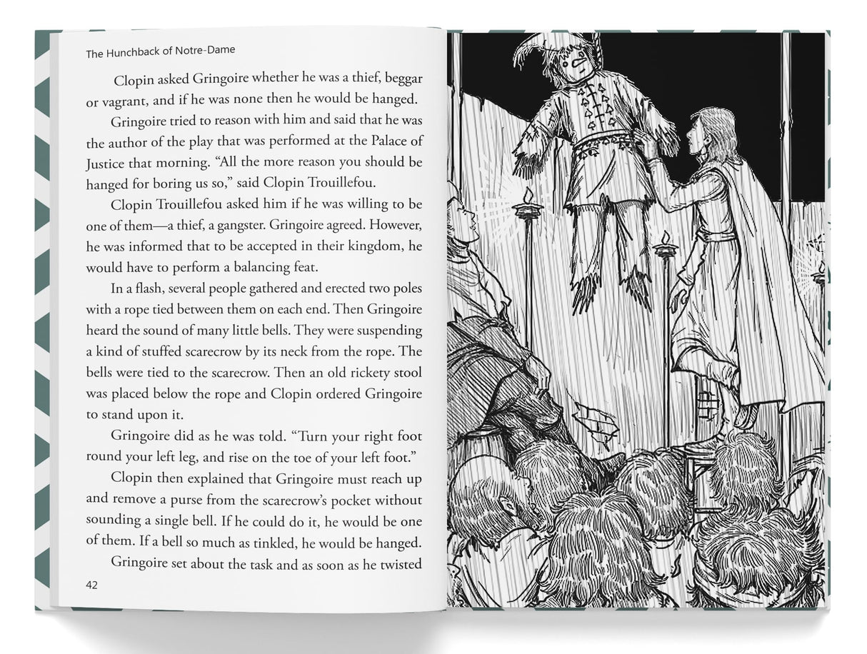 The Hunchback of Notre-Dame for Kids : Illustrated Abridged Children Classic English Novel with Review Questions - Retail Maharaj