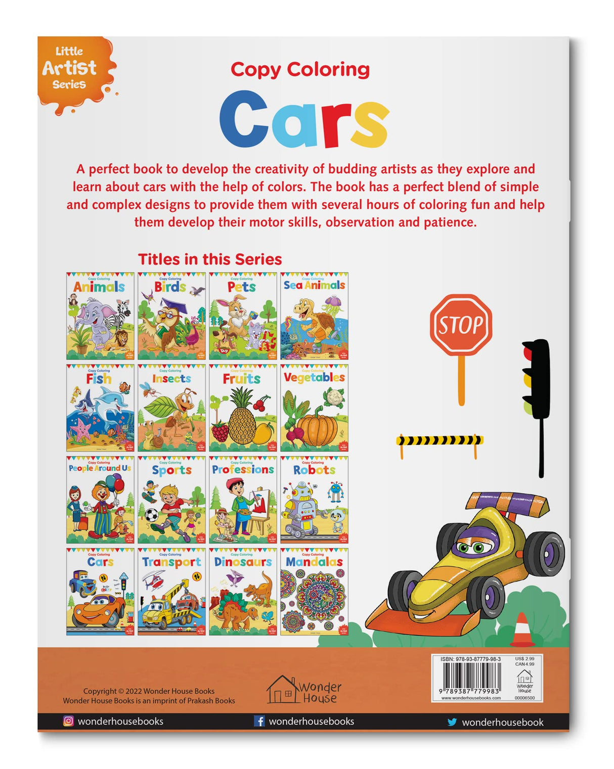 Little Artist Series Cars: Copy Colour Books - Retail Maharaj