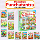 FUN READS Stories From Panchatantra | Pack of 10 Books | Paperback | All Time Favorite Pastime Stories | Ideal Library Collection | Moral Values for Children - Retail Maharaj