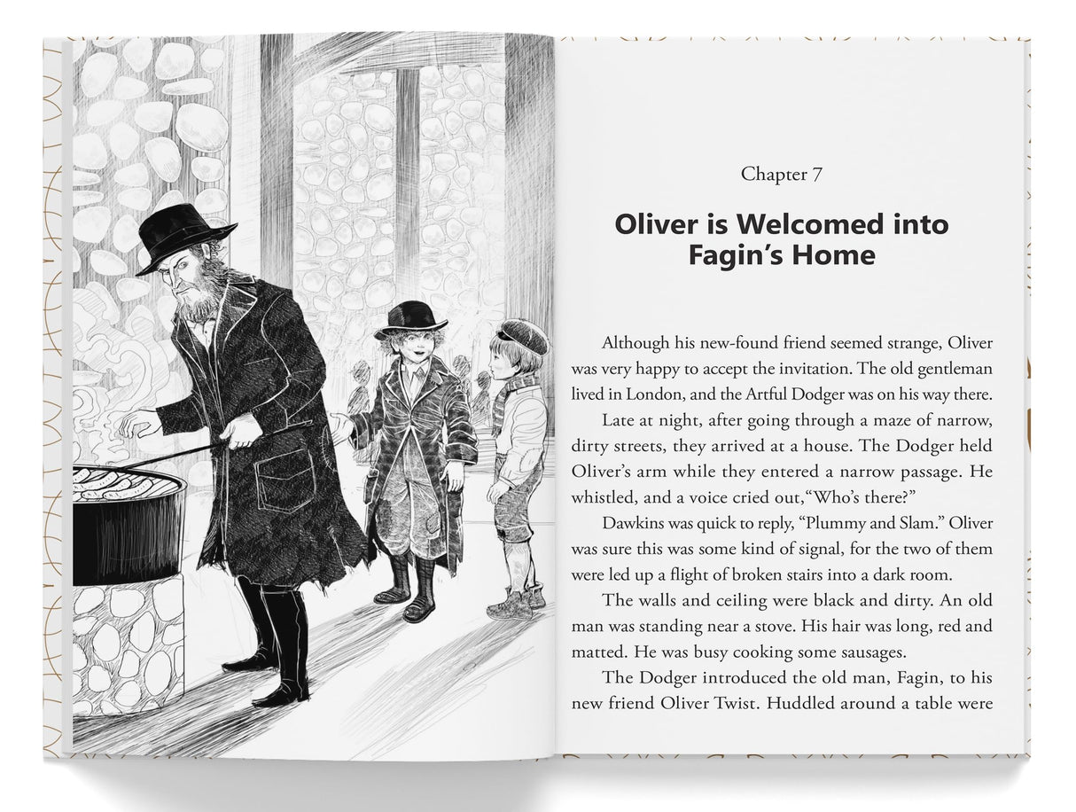 Oliver Twist : Illustrated Abridged Children Classics English Novel with Review Questions - Retail Maharaj