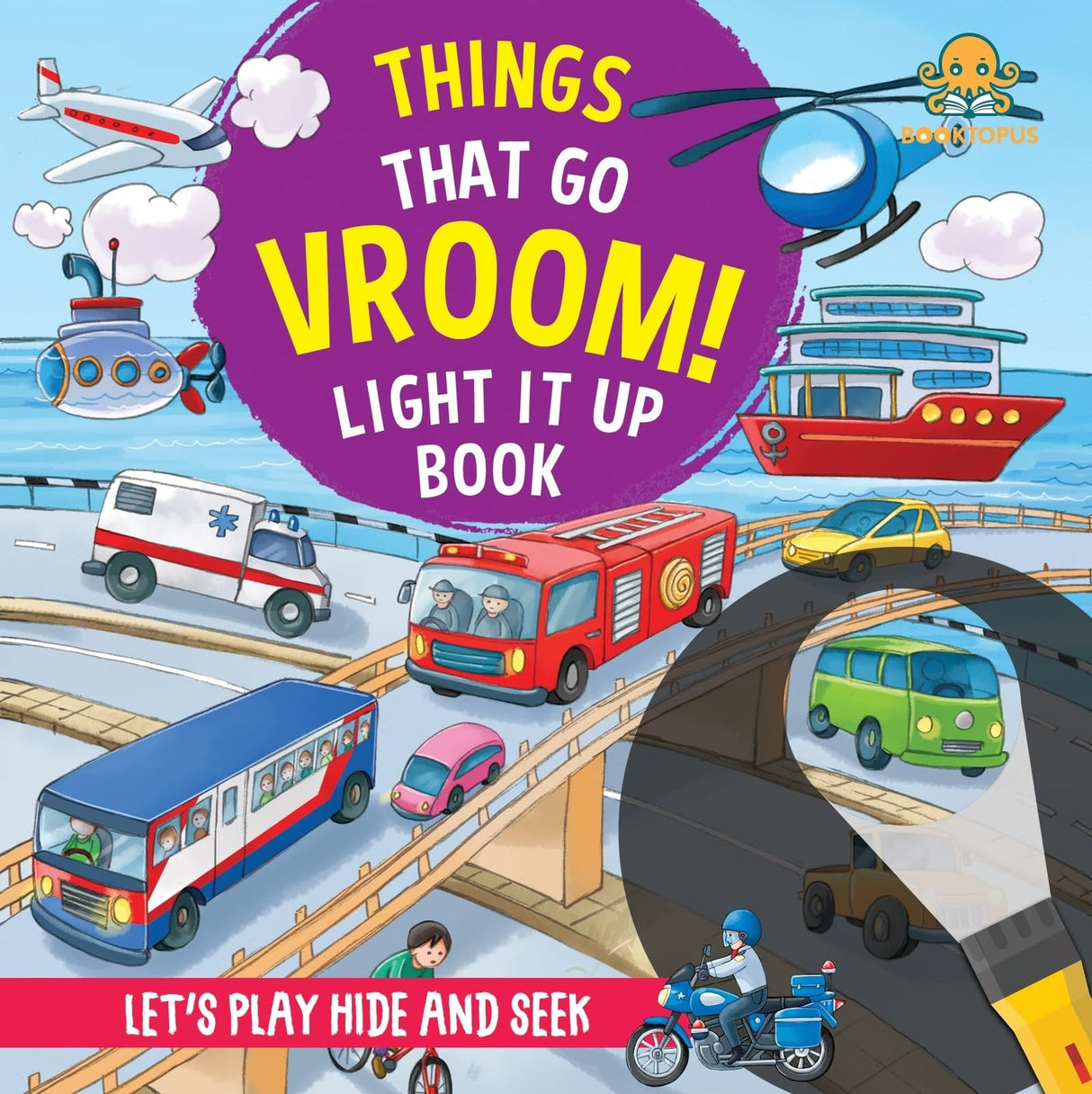 Things That Go Vroom! Light It Up Book (Torch Book) - Retail Maharaj