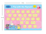Peppa Pig - School Fun With Peppa & Friends : Fun Learning Set (With Wipe And Clean Mats, Coloring Sheets, Stickers, Appreciation Certificate, Crayon Set And Pen) - Retail Maharaj