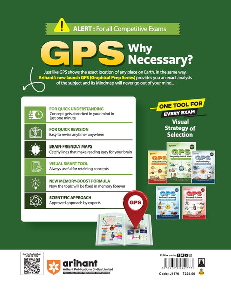 Arihant GPS Geography India and World Book 2025 | GS and General Knowledge Guide for UPSC, IAS, State PCS, SSC, Railway, Police, NDA, CDS and ... World History, Culture | English Medium - Retail Maharaj
