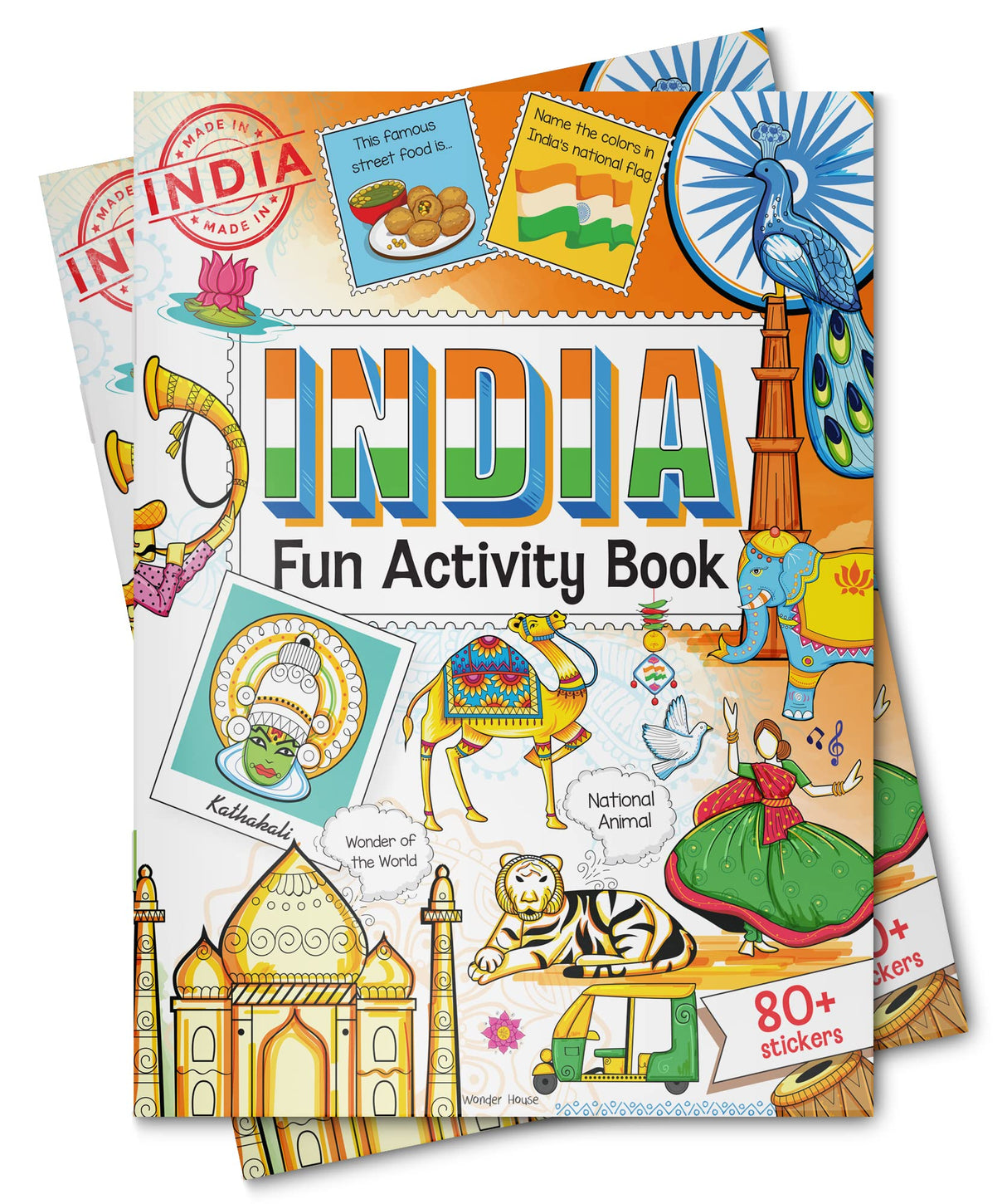 India: Fun Activity Book for Children | Explore Culture, Monuments, Festivals & Maps | Ages 5–10 | 3+ Hours of Interactive Learning and Discovery - Retail Maharaj