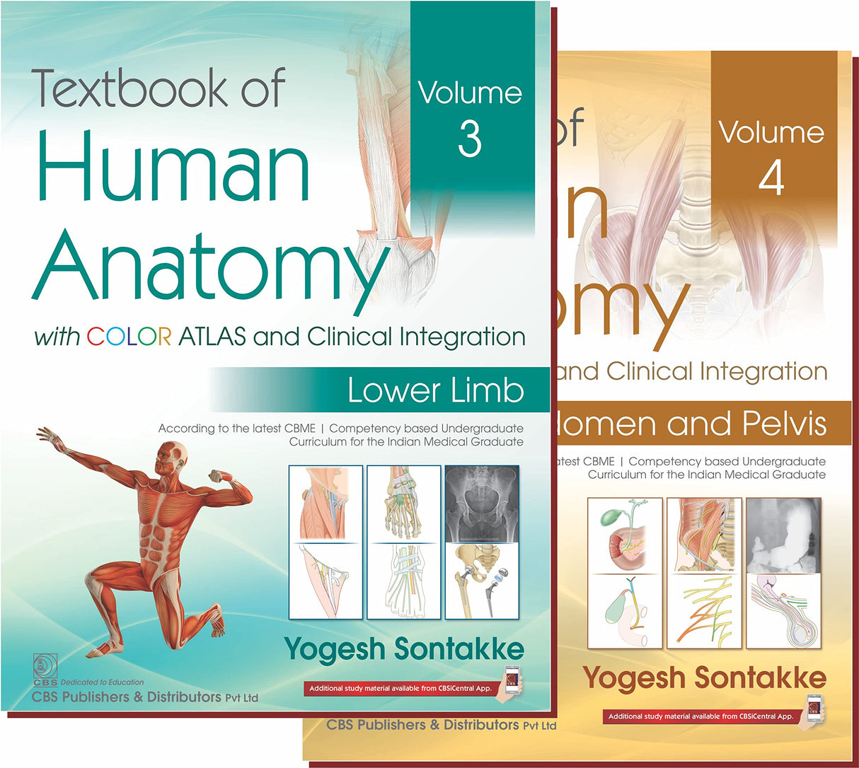 Textbook Of Human Anatomy With Color Atlas And Clinical Integration 2 Vol Set (Vol 3 Lower Limb & Vol 4 Abdomen And Pelvis) With Companion Workbook (Pb 2024) - Retail Maharaj