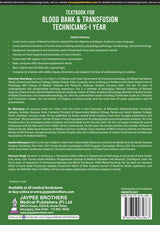TEXTBOOK FOR BLOOD BANK & TRANSFUSION TECHNICIANS-1ST YEAR - Retail Maharaj