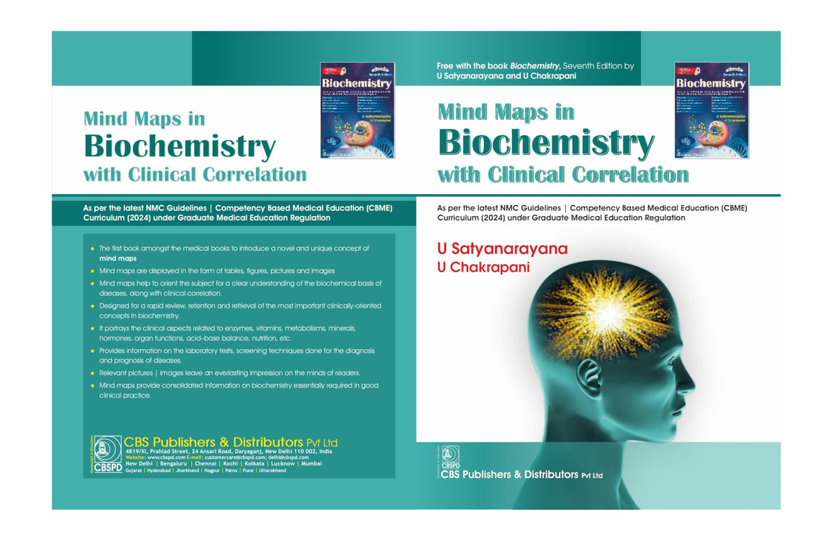 Biochemistry, 7th Silver Jubilee Edition | As per the latest NMC Guidelines | Packed Inside Free Mind Maps in Biochemistry with Clinical Correlation - Retail Maharaj