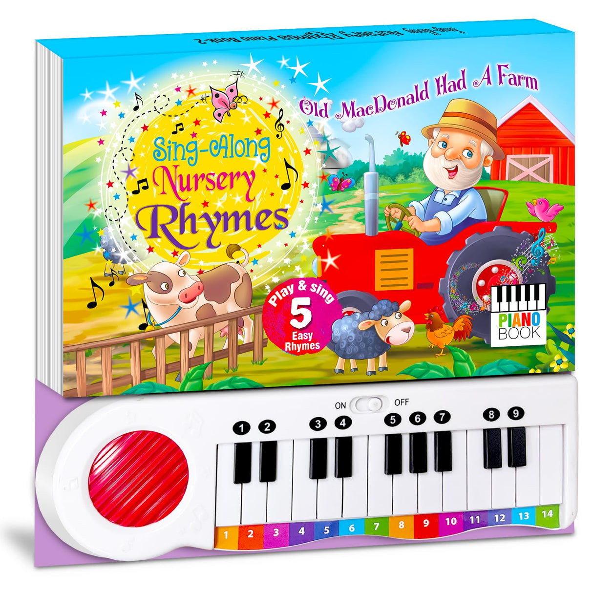My First Piano Sound Book for Kids | Interactive Musical Learning Book | Phonics and Sing-Along Early Education Storybook - Retail Maharaj