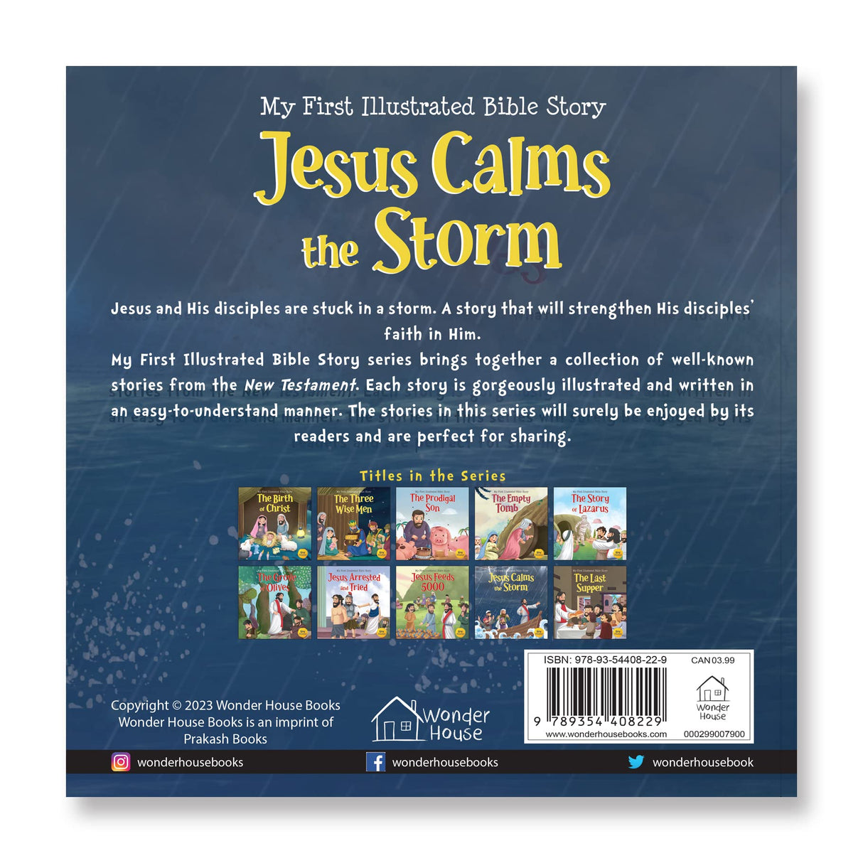 My First Illustrated Bible Story: Jesus Calms the Storm - Retail Maharaj