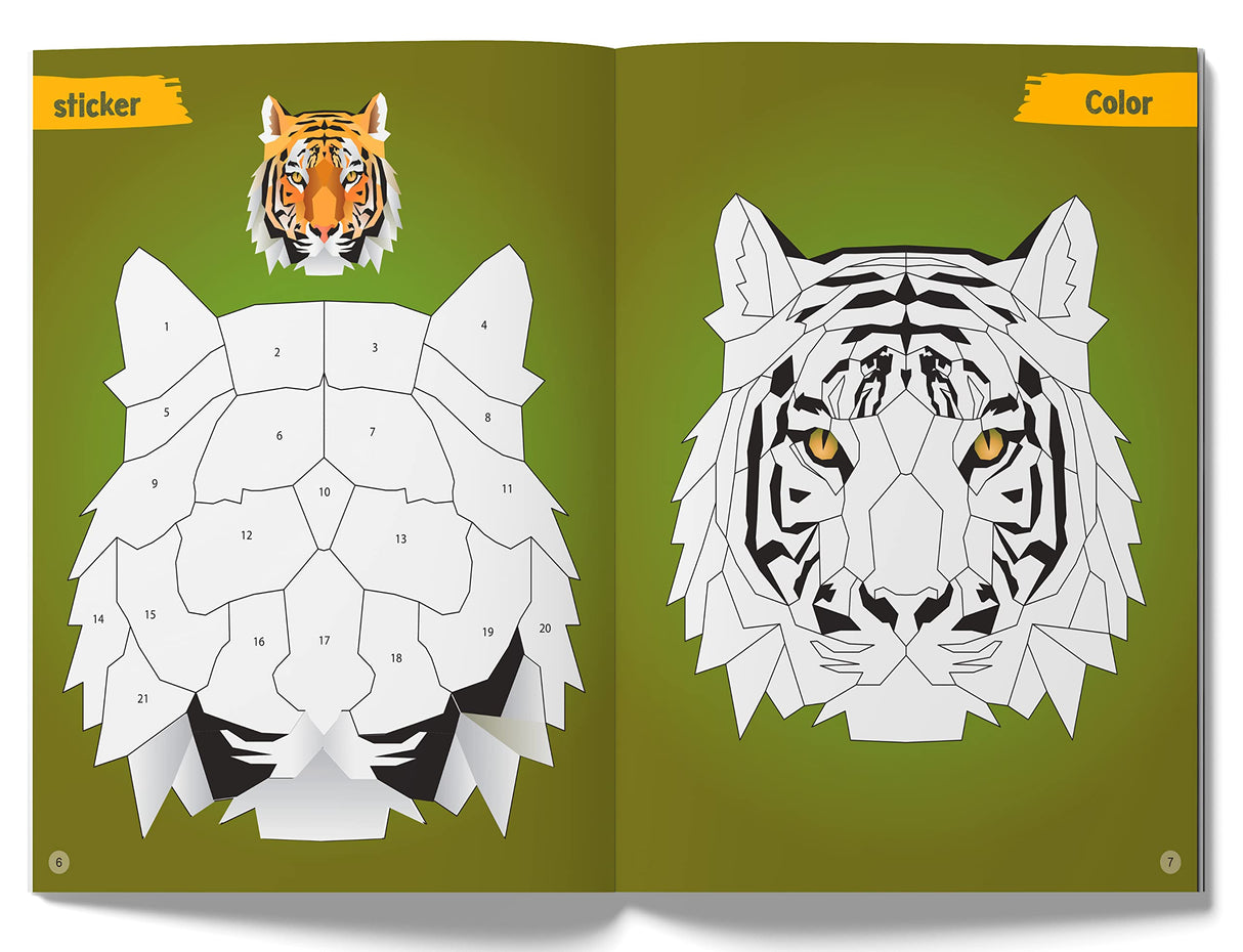 Color with Sticker - Jungle Adventure - Retail Maharaj
