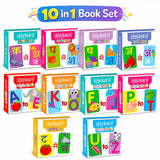 My First Tiny Little Box of Alphabets and Vimala (क से ज्ञ तक) (अ – अः) Set of 10 Board Books | Early Learning Educational for Kids | | Perfect for Home-schooling, Kindergarten and Nursery Students - Retail Maharaj
