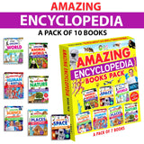 FUN READS Amazing Encyclopedia Books | Pack of 7 Books | Paperback Edition | Knowledge Books for Children, School, Libraries - Retail Maharaj