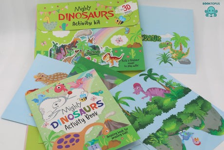 Booktopus Build It Activity Kit - Mighty Dinosaur 3D Model Making Kit with Book - DIY Craft Kit for Kids 3-6+ Years - Learning Through Play (Build It Kit) - Retail Maharaj