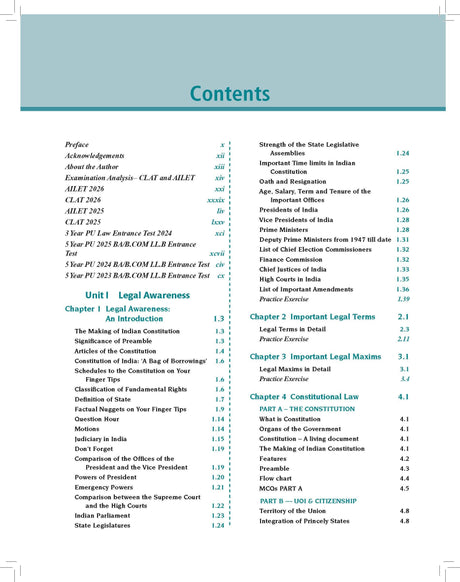 Pearson Legal Awareness & Legal Reasoning (LA/LR) 2026–27 for CLAT, SLAT, AILET |Also Useful for DU, BHU, IPU, HPU, KU & MAH (CET Law) Entrance Exams | CLAT & AILET 2026 and PU papers (2023–2025) - Retail Maharaj