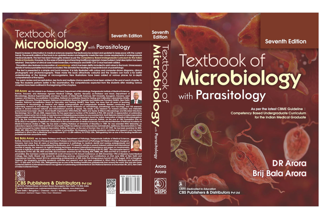 Textbook Of Microbiology With Parasitology 7Ed (Pb 2024) - Retail Maharaj