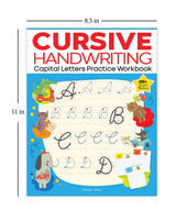 Cursive Handwriting Practice Workbook: Capital Letters | Level 1 | Ages 5–8 | Build Writing Skills with Fun Exercises - Retail Maharaj