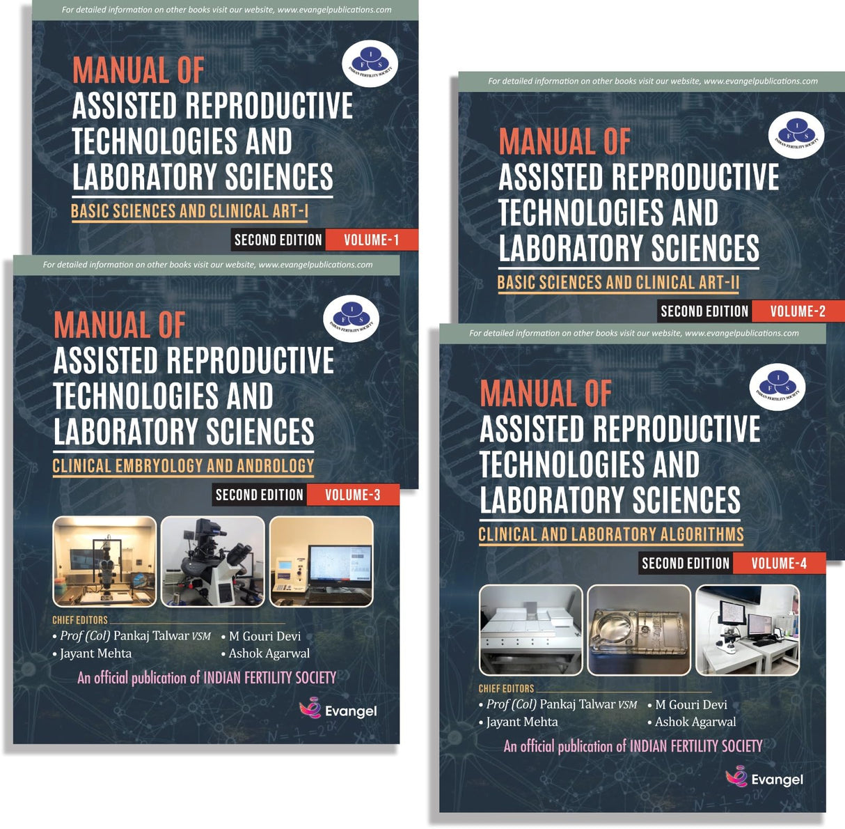 MANUAL OF ASSISTED REPRODUCTIVE TECHNOLOGIES AND LABORATORY SCIENCES- Second Edition (Set of 4 Volume ) - Retail Maharaj